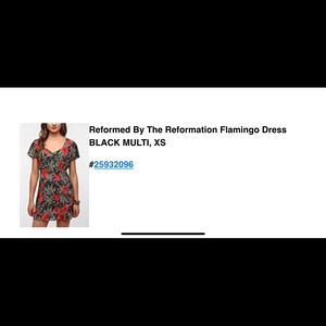 Reformed By The Reformation Flamingo Dress